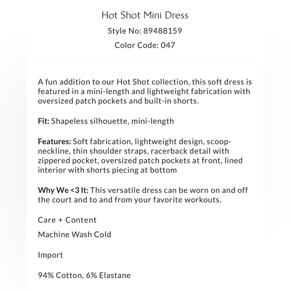 Free People Movement Hot Shot Mini Dress NWOT - Picture 5 of 5